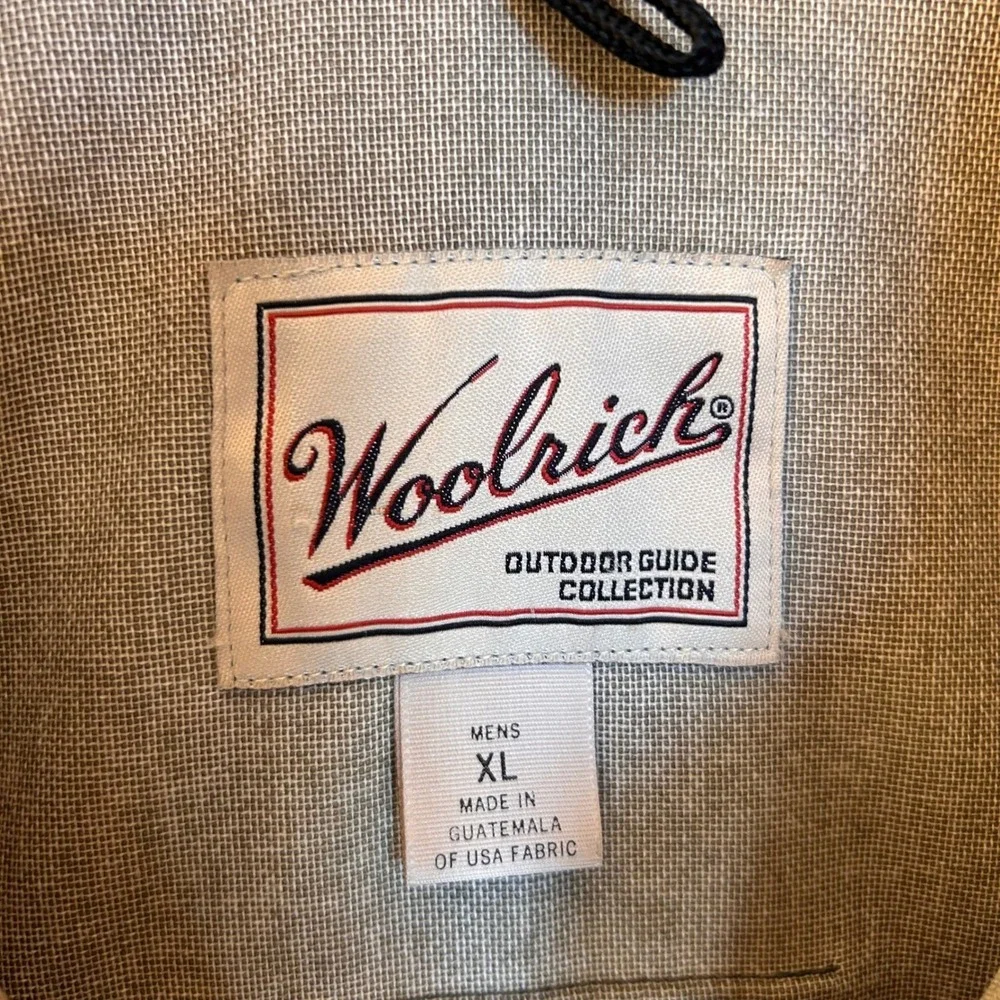 Vintage Woolrich Men's XL Outdoor Guide Saddlecloth Camo Jacket Full Zip Hunting